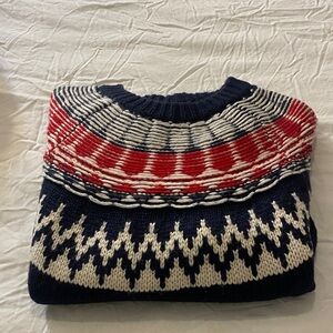 Roots Cozzy Wool Blend Fair Isle Crewneck Sweater